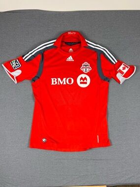 adidas Red Toronto FC Home Soccer Jersey with White Accents